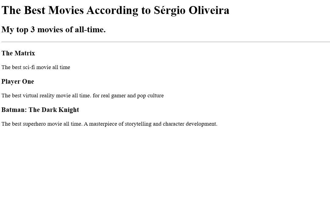 movie ranking project preview